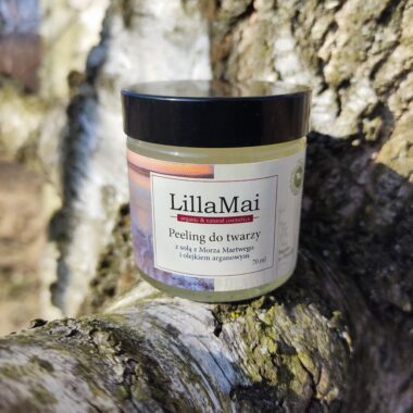 Peeling do twarzy z solą z Morza Martwego i olejkiem arganowym