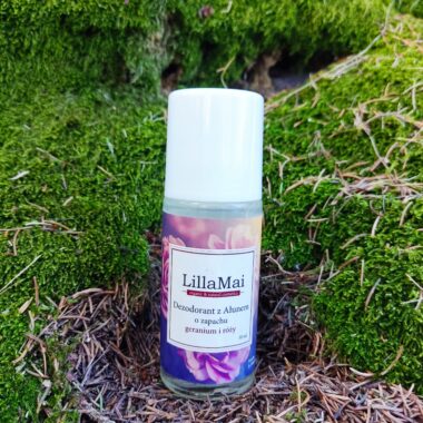 Naturalny dezodorant z ałunem o zapachu geranium i róży