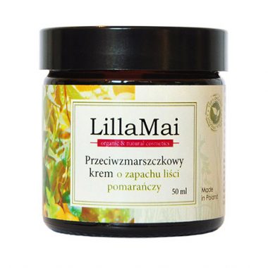 Naturalny przeciwzmarszczkowy krem o zapachu liści pomarańczy