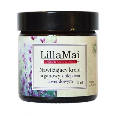 Nawilżający krem arganowy z olejkiem lawendowym