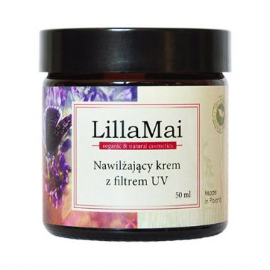 Naturalny nawilżający krem z filtrem UV